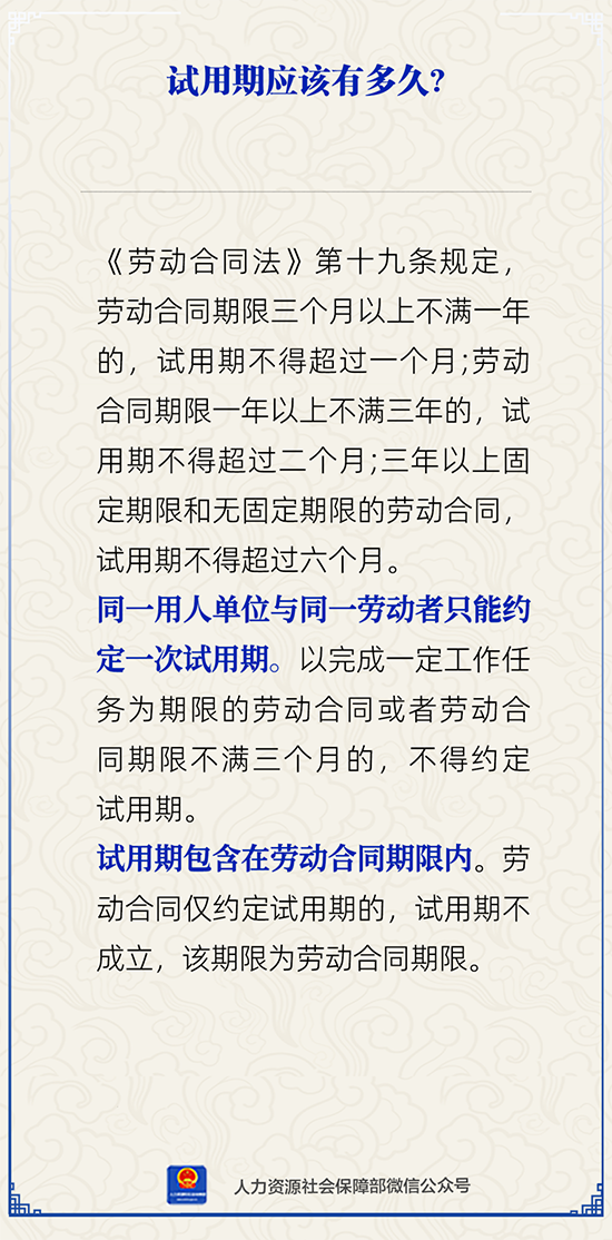 试用期应该有多久？
